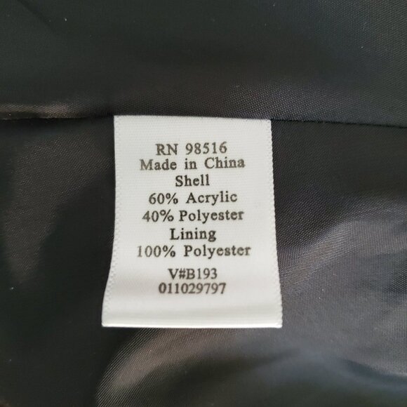 Coldwater Creek Red Black Houndstooth Blazer Jacket 3/4 Sleeve | Sz 14 - Picture 5 of 5